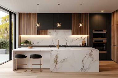 ماربل شیت بین کابینتی؛ انتخابی هوشمندانه برای بازسازی اقتصادی آشپزخانه